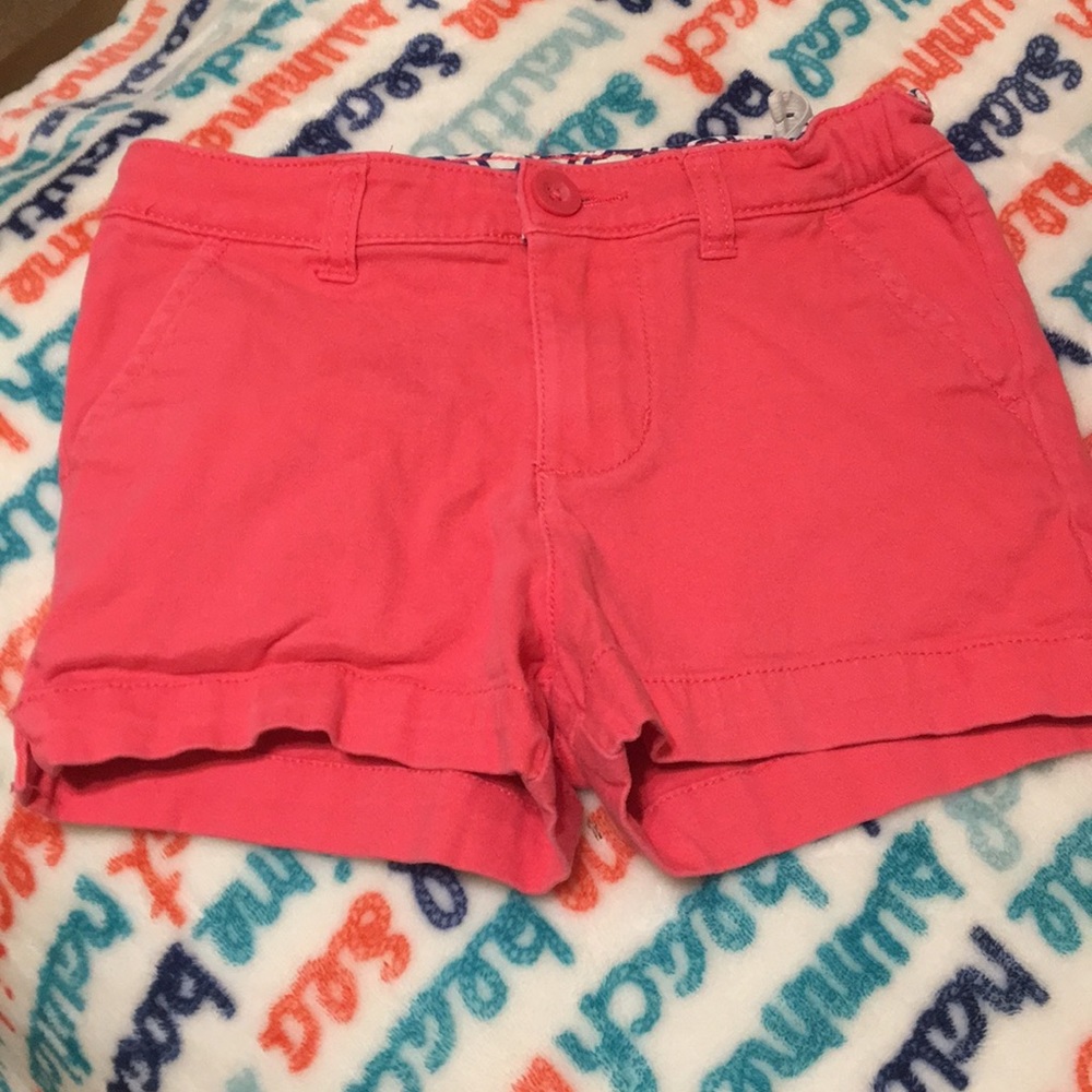 Girls pink shorts
